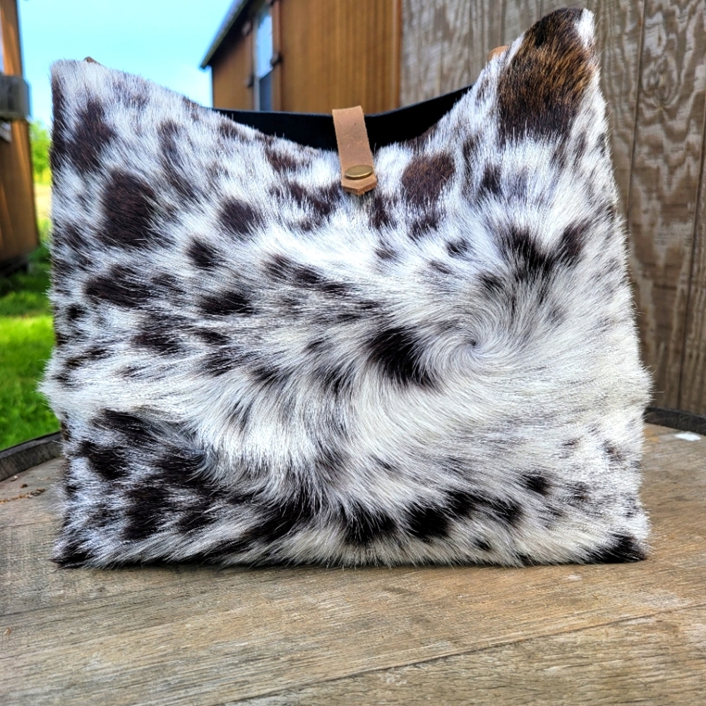 Leather Hobo Bucket Bag